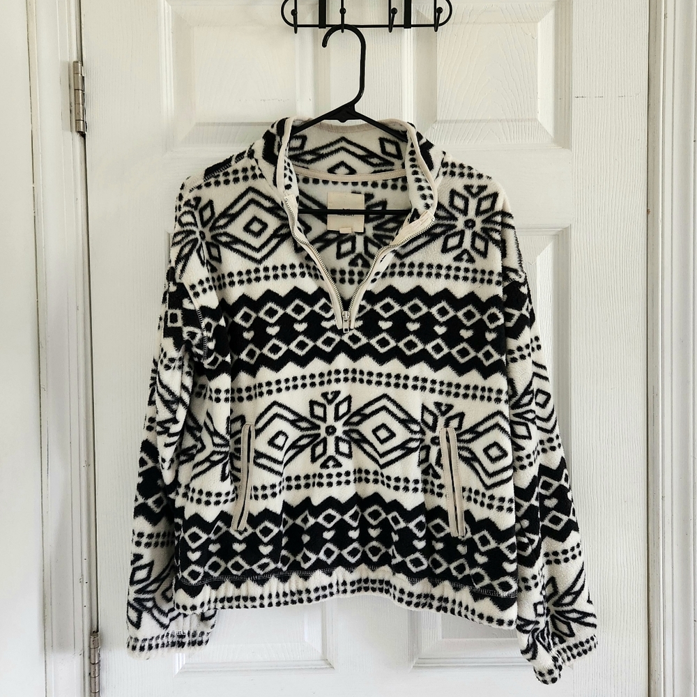 Fleece Pullover - Thread + Supply - Brand New Aztec Funky Geometric